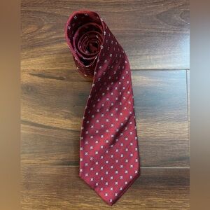 BROOKS BROTHERS “346” Elegant Burgundy Patterned All-Silk Tie